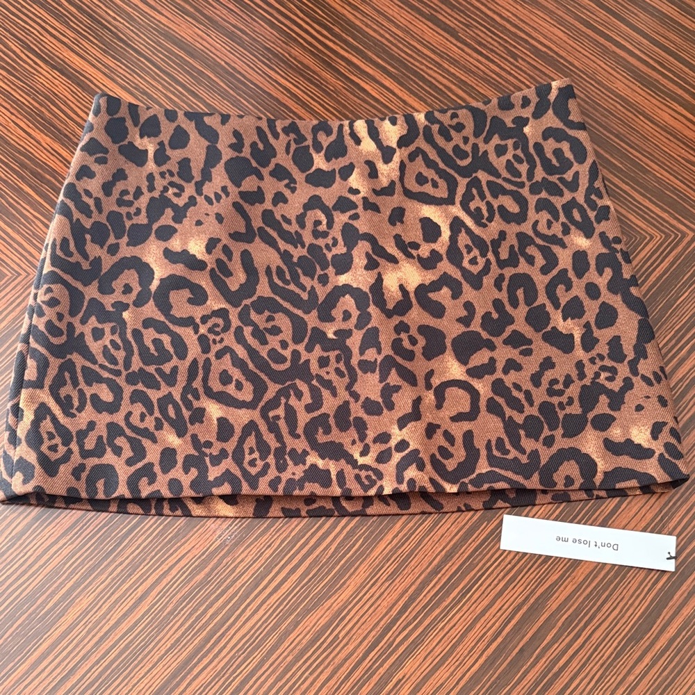 Reformation Leopard Mini skirt